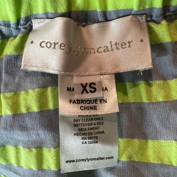 Corey Lynn Calter Anthropologie Bayside Off-The-Shoulder Striped Dress Size XS - Picture 5 of 6